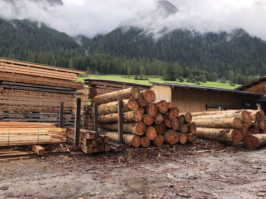 Wood Yard in Bergün, Switzerland