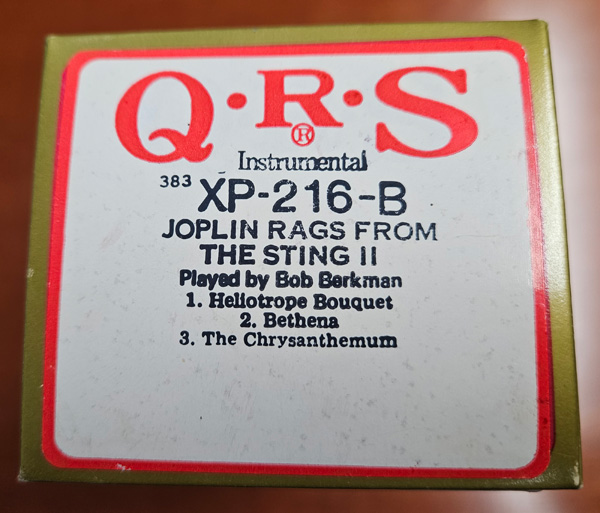 QRS Joplin Rags From the Sting II