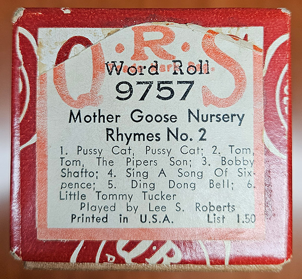 QRS Mother Goose Nursery Rhymes 2