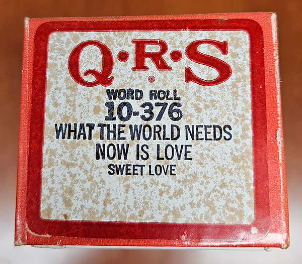 QRS What the World Needs Now Is Love