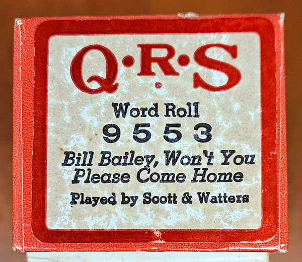 QRS Bill Bailey Wont You Please Come Home